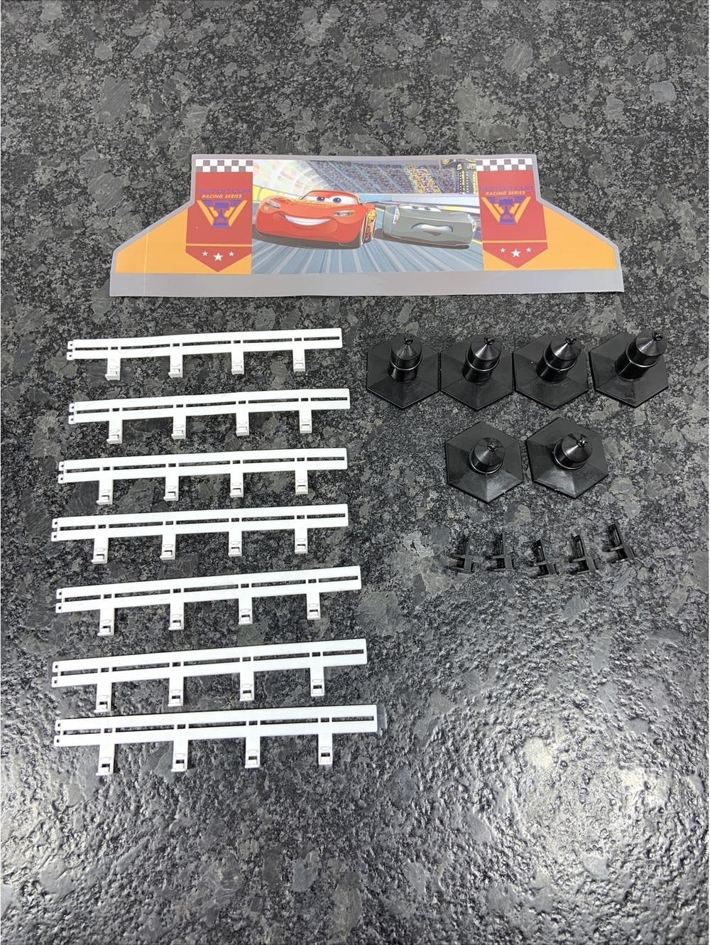 Disney Pixar Cars 3 Slot Racing System 1:43 Assorted Lot of Parts - Risers Clips